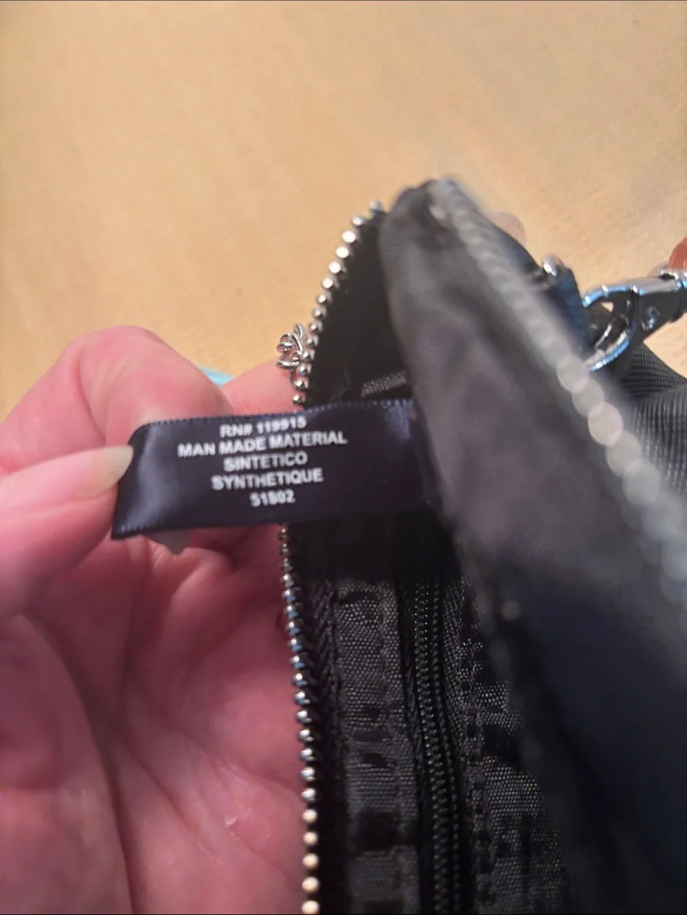Nautica Black Vegan Wristlet Clutch w/ Multicolored Tassel NWOT